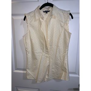 Brooks Brothers Flutter Sleeve Top